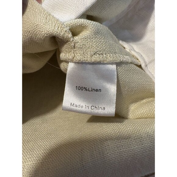 TUCKERNUCK Champagne Linen Collier Dress Quiet Luxury Classic Old Money Size XXS - Picture 5 of 8